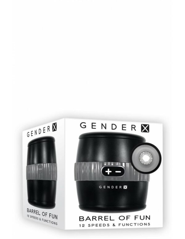 Gender X - Barrel of Fun - 12 Speeds  Open Sided Vibrating Masturbator - Afbeelding 3